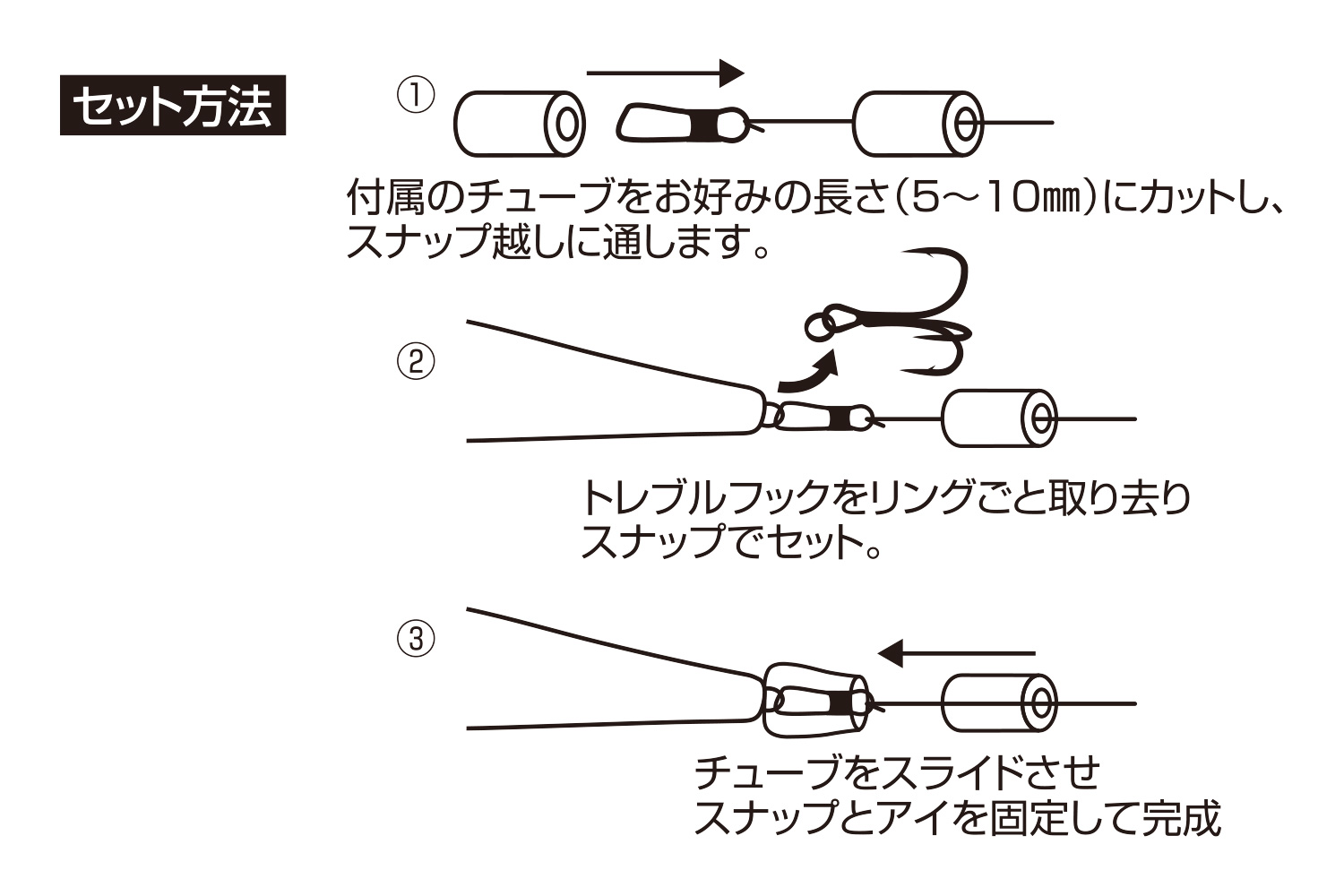 カツイチ／KATSUICHI　チラシ一番 管付Ｖ５　（４０本入り　鮎・友釣り　チラシ仕掛け専用バラ掛け針）